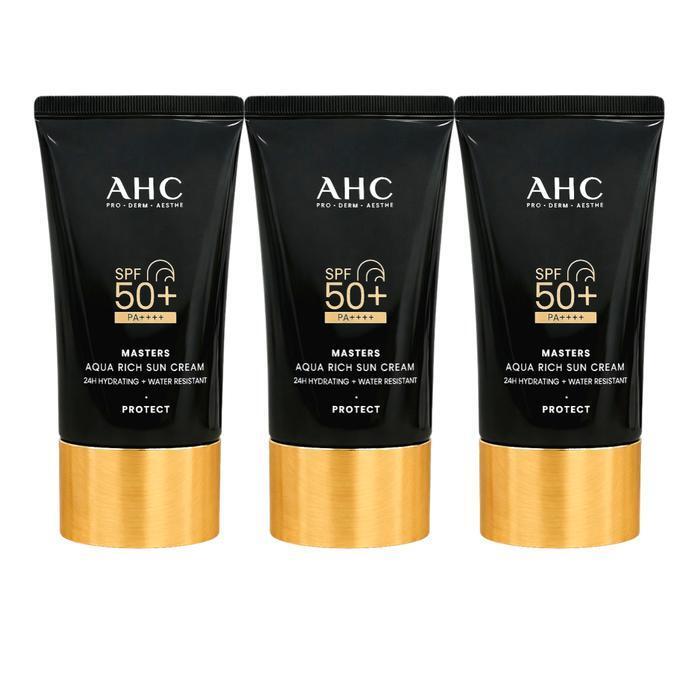 AHC [Jumbo Capacity] Masters Aqua Rich Sun Cream 60ml x 3 (48728204)