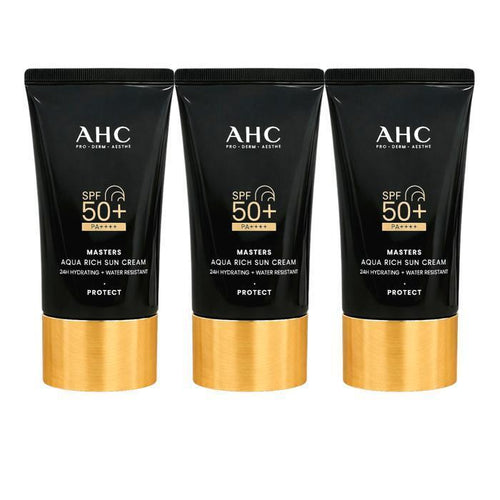 AHC [Jumbo Capacity] Masters Aqua Rich Sun Cream 60ml x 3 (48728204)