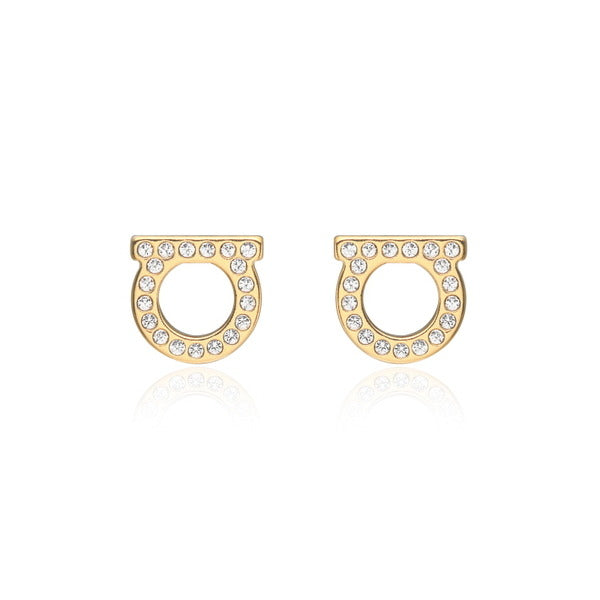 Ferragamo Gianchini Crystal Earrings Small