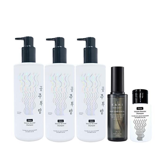 Princess Beauty Volume Booster Shampoo 500ml x3 + 50ml x1 + Hair Oil x1 (49479958)