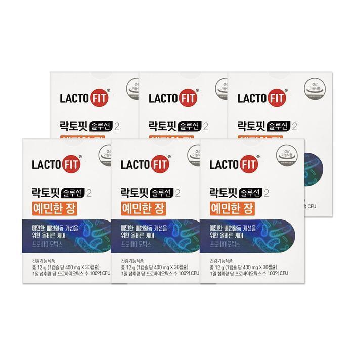 LactoFit Solution 2 sensitive gut 400mg 30 capsules 6 pcs/mjc 38399705