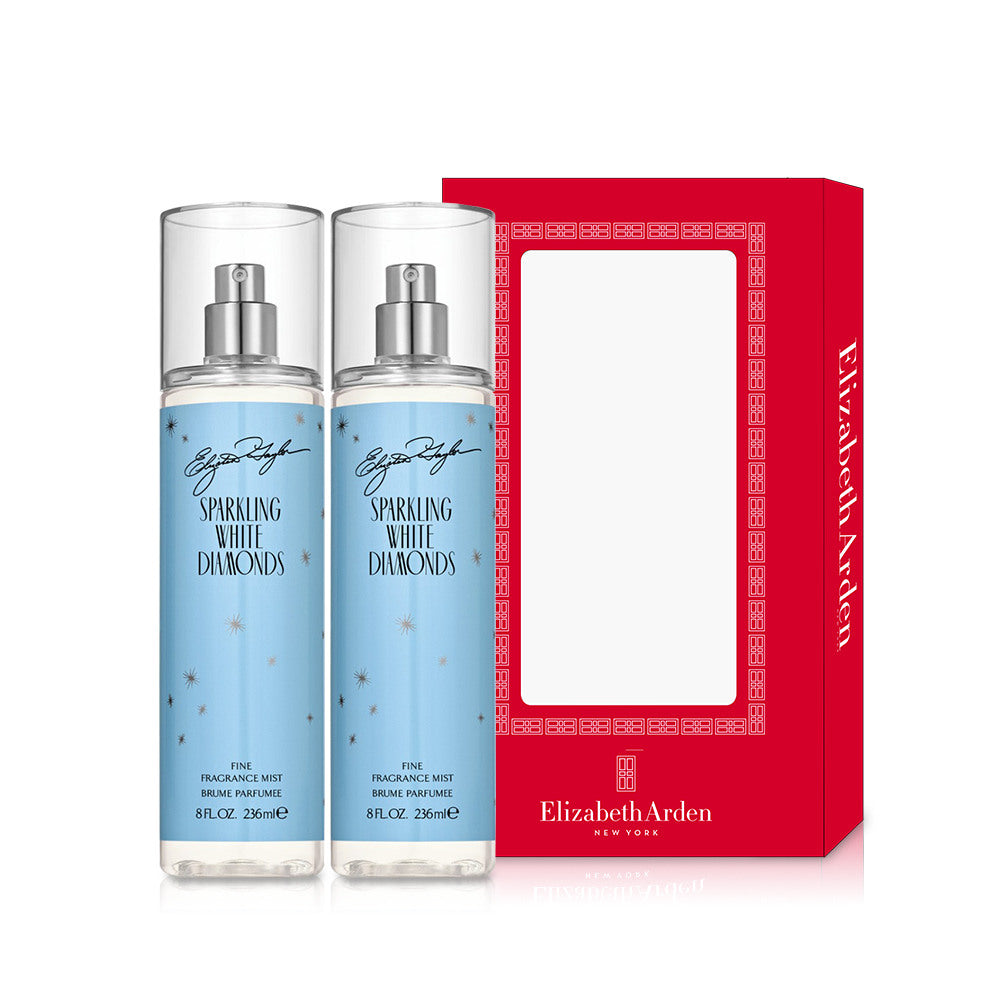 Elizabeth Arden White Diamonds Body Mist 2 Piece Set (236ml+236ml)