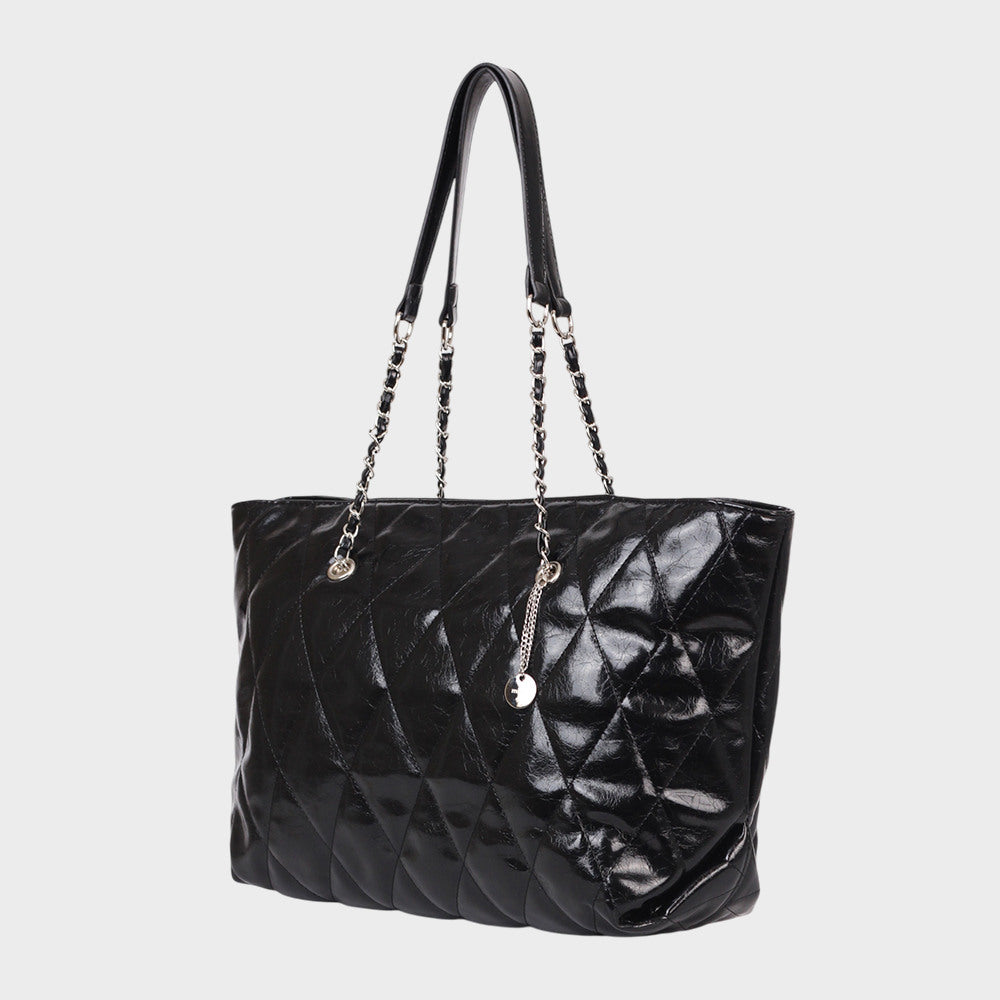 Mook Exik Quilting Shopper Bag 516221105 Black