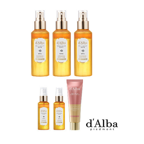 Dalva White Truffle Royale Serum 100ml x 3 + 60ml x 2 + Pidalne Capsule Cream 1piece