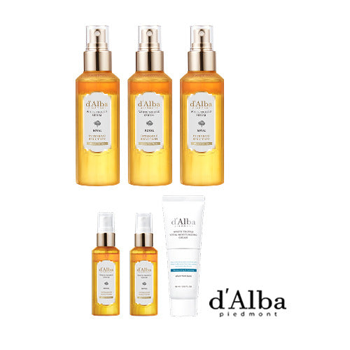 Daliwa White Truffle Royal Serum 100ml x 3 + 60ml x 2 + Vital Cream 1piece
