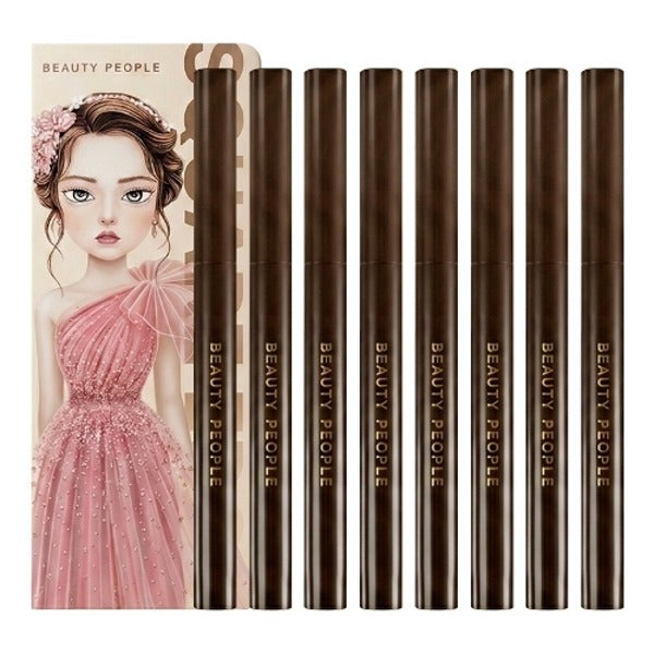 Other beauty people fortress lady square edge eyeliner Brown 8piece