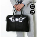 Billybus Men's Leather Briefcase SSB255 Notebook 15.4 Inch Storage Possible