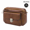 Billybus Men's Crossbody SSB071 Men's Shoulder Bag Leather Wallet