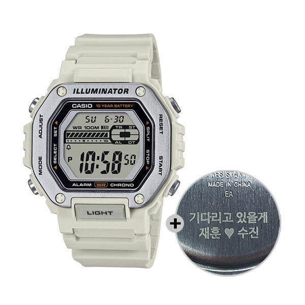 Free engraving Casio military watch army electronic MWD-110H-8A