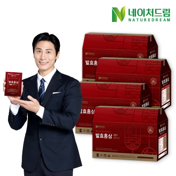 Nature Dream Fermented Red Ginseng Plus 50ml 30 packets, 4 boxes
