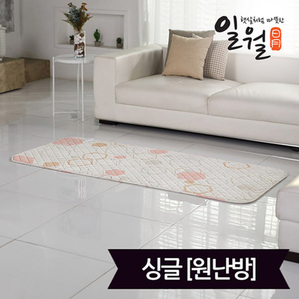 Ilwol Pink Blossom Carbon Electric Mat Single (90x180) Digital (Original Heating)
