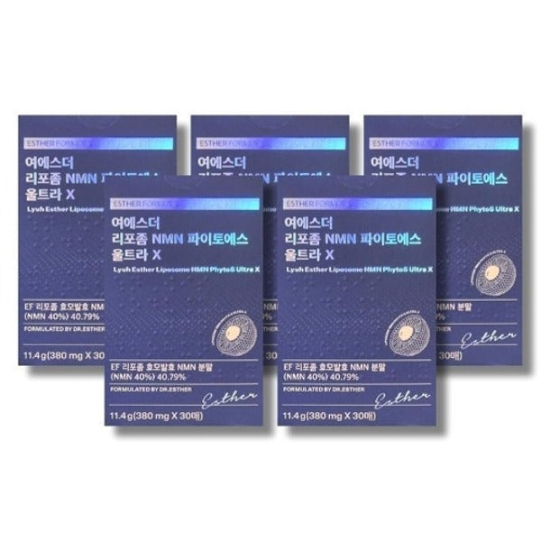 Ye Esther Liposome NMN Phyto Esther Ultra X 380mg 30 Sheets 5 Boxes