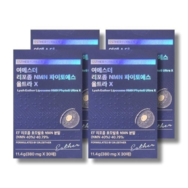 Ye Esther Liposome NMN Phyto Esther Ultra X 380mg 30 Sheets 4 Boxes