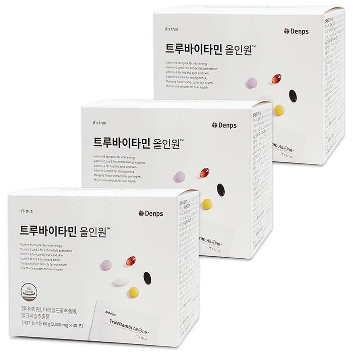 Tumps Truevitamin Multivitamin Lutein Milkthistle 30 sachets 3 boxes