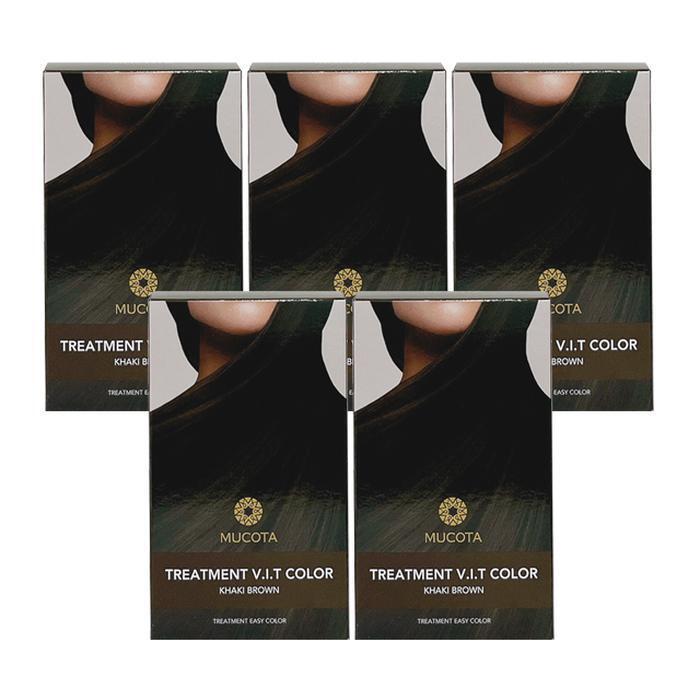 Mucota Easy Color Treatment Hair Dye Khaki Brown 5 Set (37364071)