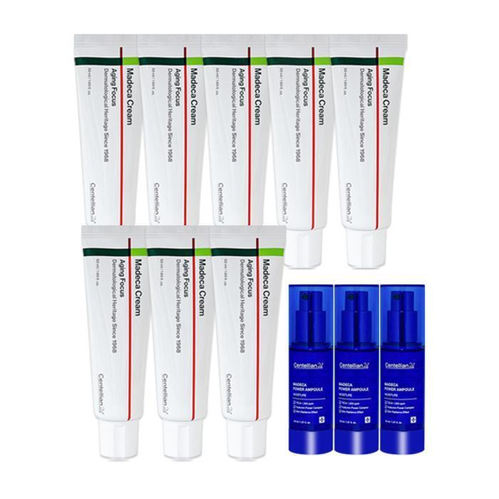 Centelelian 24 Dong-A Pharm Madeka Cream Season 8 Aging Focus 50ml 8 pcs+Power Ampule(Moisture) 30ml