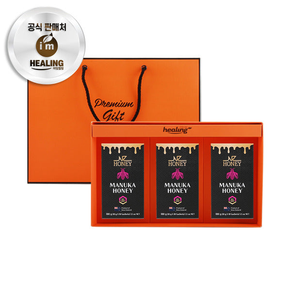 I'm Healing NZ Honey Manuka Honey Queen Bee UMF10 MGO263 10 Sticks 3-Pack Gift Set