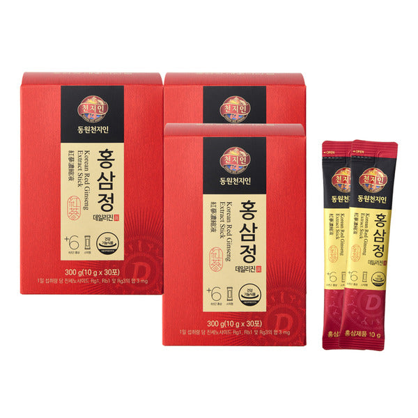 Dongwon Cheonjiin] Red Ginseng Extract Daily Jin (10g, 30 packets, 30-day supply) x 3 packs
