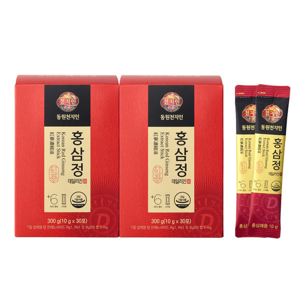Dongwon Cheonjiin] Red Ginseng Extract Daily Jin (10g, 30 packets, 30-day supply) x 2