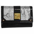 Ownerclan LW9503 GBL Women's Black Aniline Combination Leather Wallet