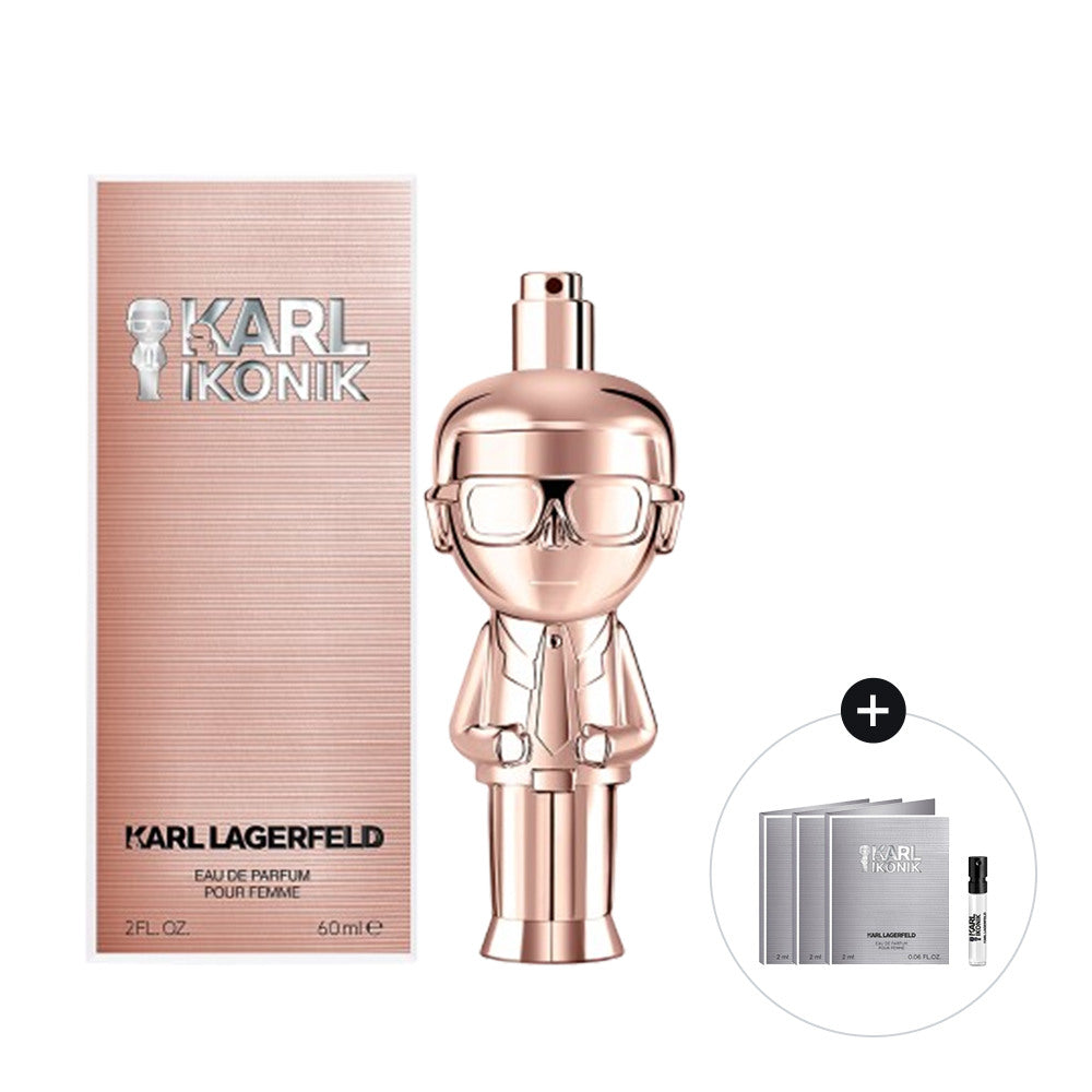 Calergafelt [Official Import] [Carl Lagerfeld] Carl Iconic Rouge Femmes EDP 60ML + 3 Types Stick Sam