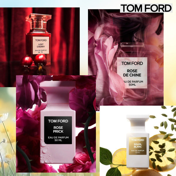 Tom Ford 100ml Lost Cherry/Rose Wood/Rose Sillage/Solar Leather