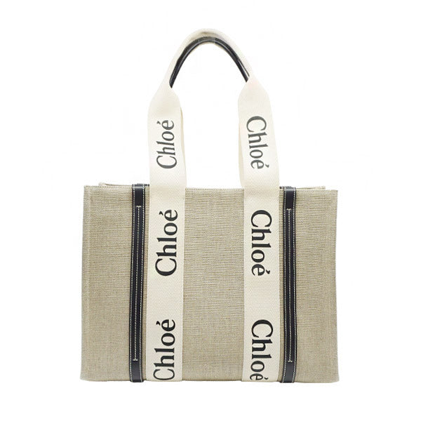Pullro Woody Medium Tote Bag White Blue CHC22AS383I2691J