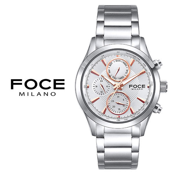 Foche Milano Men's Metal Watch FM7613WH