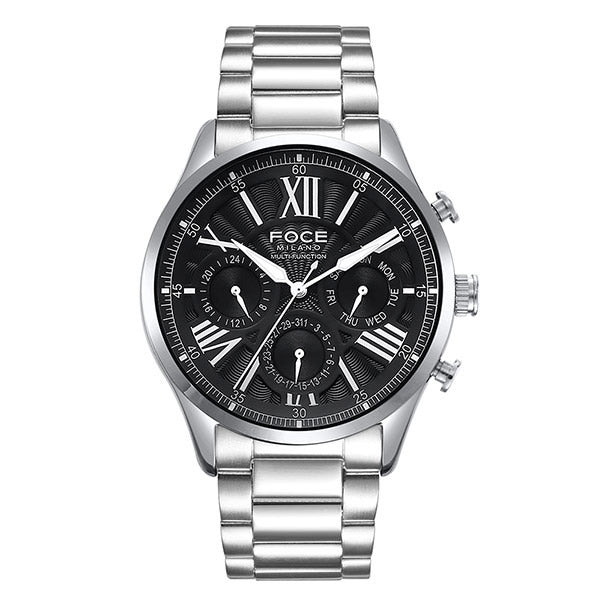 Pochemilano Men's Metal Watch 43mm FM7615BK