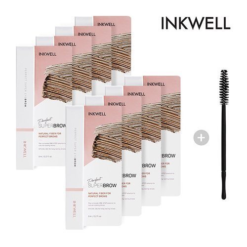 SK Stoara Guitar [Inkwell] Inkwell Perfect Super Brow Natural Brown 8pcs + Screw Brush 1pc 683616