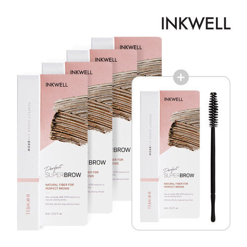SK Store Guitar [Inkwell] Inkwell Perfect Super Brow Natural Brown 5ea + Screw Brush 1ea 683616