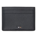 BOSS Boss logo detail grain technical leather cardholder black 50536513 001683990