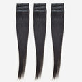 SK Store Guitar Hairpiece Live Hair Long Part Human Hair Wig Black 45cm 9 Pieces (KYR-WE52984)684185