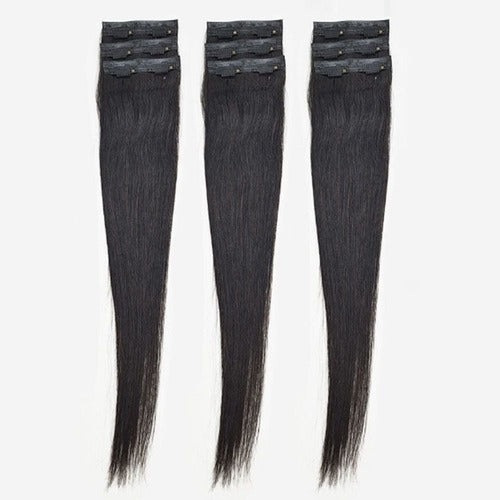 SK Store Guitar Hairpiece Live Hair Long Part Human Hair Wig Black 45cm 9 Pieces (KYR-WE52984)684185