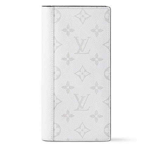 LouisVuitton LouisVuitton Brazza Leather Coated Canvas Fold Long Wallet White M30889684399