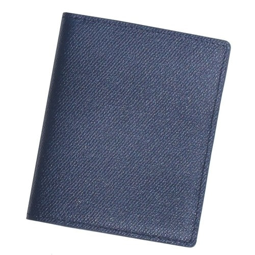 SK Stoa Gita Inoworks Works Natural Leather Men's Slim Wallet GS905 Navy G684406