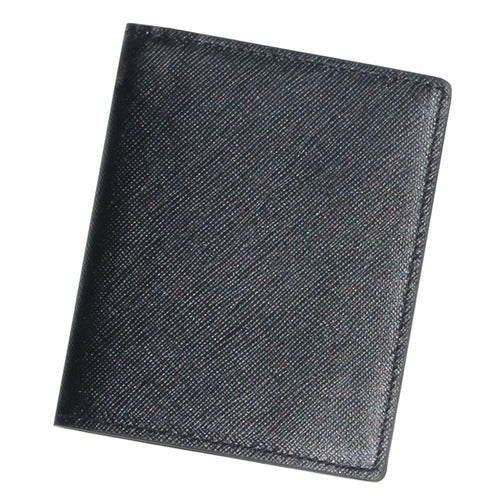 SK StoreA Acoustic Inoworks Works Natural Leather Men's Slim Wallet GS905 Black S684406
