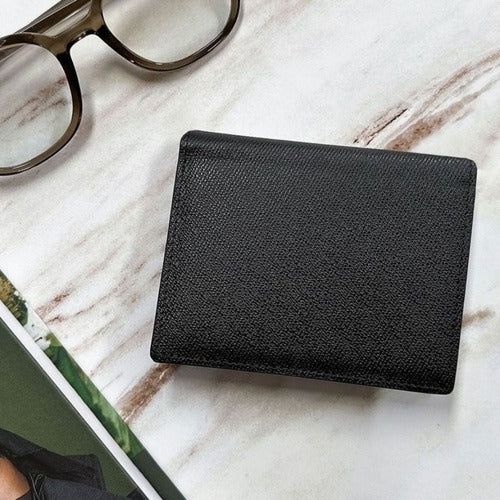 SK Store Guitar Case for Men, Casual Wallet, Classic Medium Size, Basic Design, Leather Foldable Wal