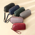 SK Storea Guitar Headphone Case Large Clutch Long 3-Zip Leather Wallet 684406