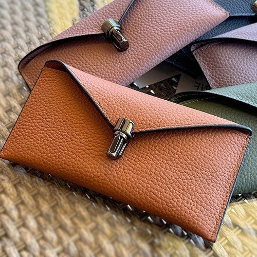 SK Stoa Gita Premium Leather Long Wallet Gift for Women Professionals and College Students Fashion B