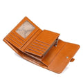 SK Stoa Gita Hand Phone Wallet Black Wallet Camel Red Coin Storage Cowhide Real Card 3-slot 684406