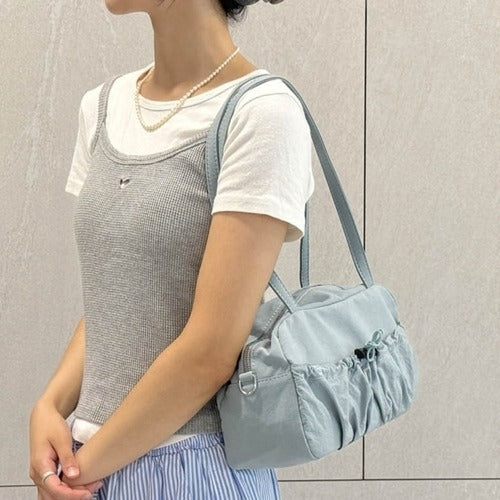 SK Storea Giganta Women's Shoulder Bag Handbag Lightweight String Pocket Nylon Shoulder Bag 684406