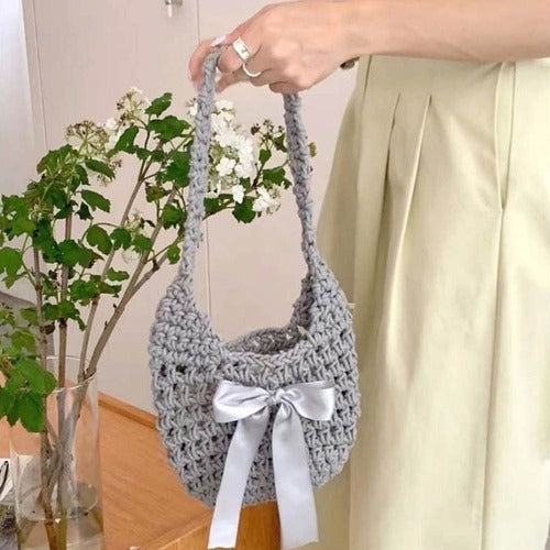 SK Storea Guitar Picks Mesh Bag Women's Net Backpack Summer Shoulder Bag Knit 684406