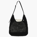 MaritteFrancoise Marielette Macramé Hobo Bag B1 MFG46UBG130 BLK IVR