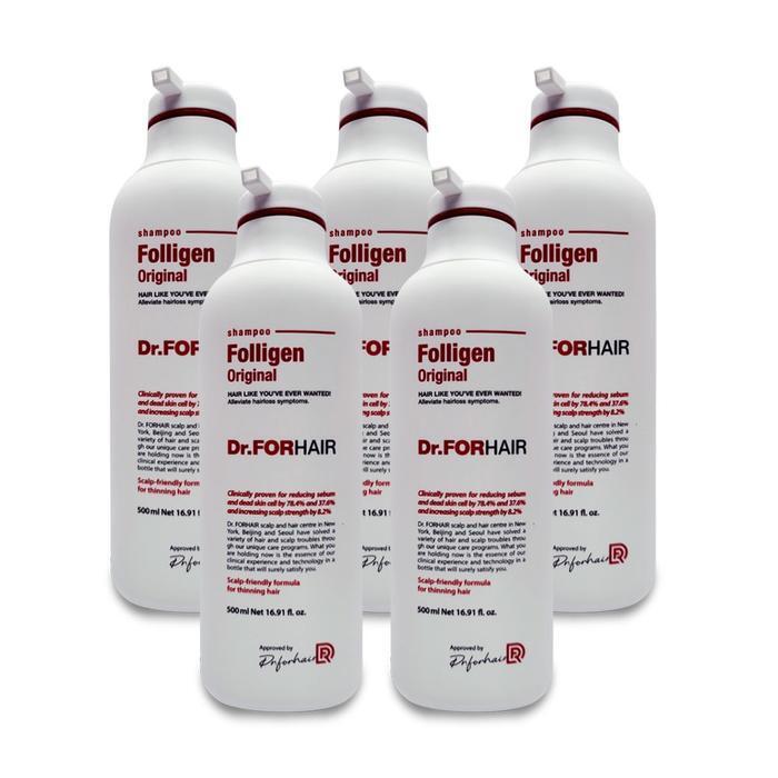 Dr For Hair Poligen Original Anti-Hair Loss Floral Fresh Scent 500ml 5 count Ss 10580438
