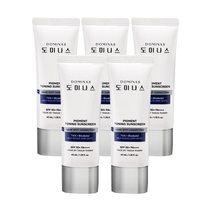 Domina Domina Pigment Toning Sunscreen RX Alpha Bisabolol 40ml x 5 Ss (48231840)