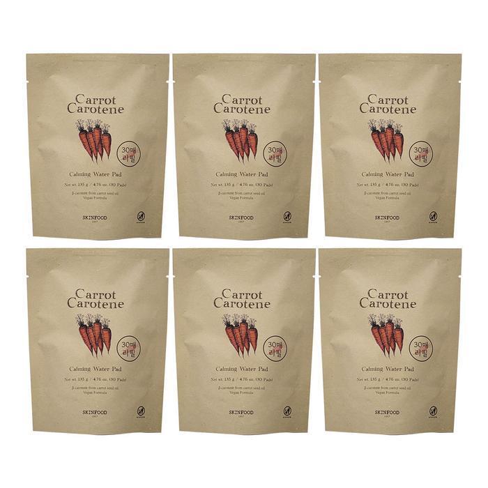 Skin-food Carrot Beta-Carotene Calming Water Pad Refill 30 Sheets × 6 S (49414926)
