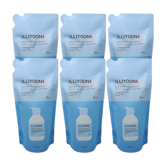 Ililyun Ceramide Ato 6.0 Top2to Wash Unscented 500ml (Refill) All-in-One Shampoo and Body Wash 6 Ss 