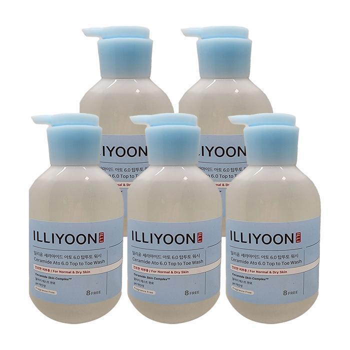 Ililyun Ceramide Ato 6.0 TopToto Wash No Fragrance 500ml Acidic Body Cleanser 5pcs S