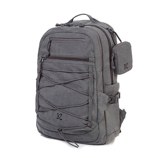 Cammersonai Tone Thread ZIION Padded Cotton Backpack GREY UR508002